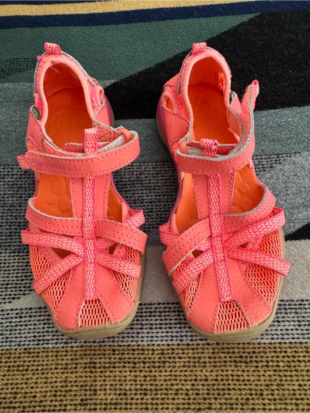 Merrell Girls Coral Pink Outdoor Sport Sandals